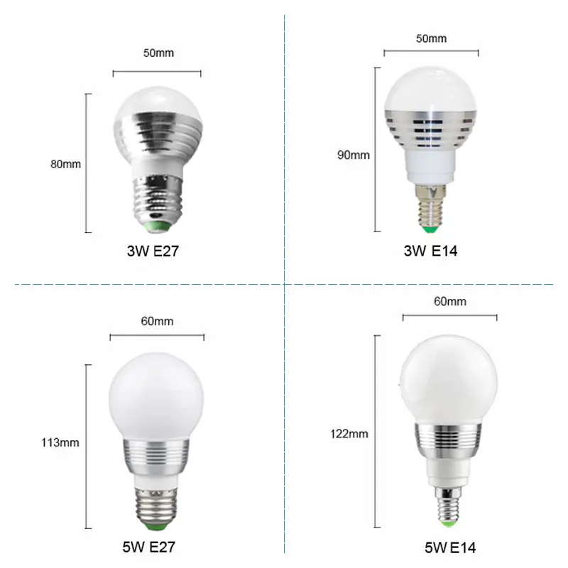 E27/E14 RGB светодиодный светильник AC 85-265V Светодиодный 16 цветов волшебный Ночной светильник с регулируемой яркостью сценический светильник+ ИК пульт дистанционного управления для праздника
