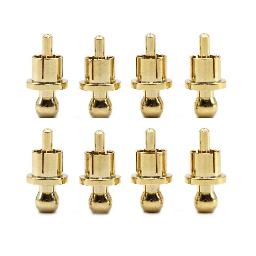 100 шт. Шум Фиксаторы 24 К Позолоченные Медь RCA Plug шапки Одежда высшего качества