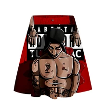 2PAC юбка Харадзюку повседневное хип-хоп юбки крутая девушка сексуальный Kpop женское платье 2PAC вентиляторы юбки