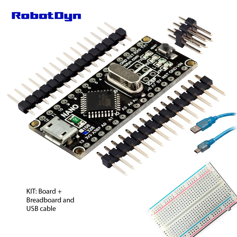 NANO V3 ATmega328 (16MHz) / CH340G MicroUSB порт|usb extension cable active|usb ralinkusb pin header |
