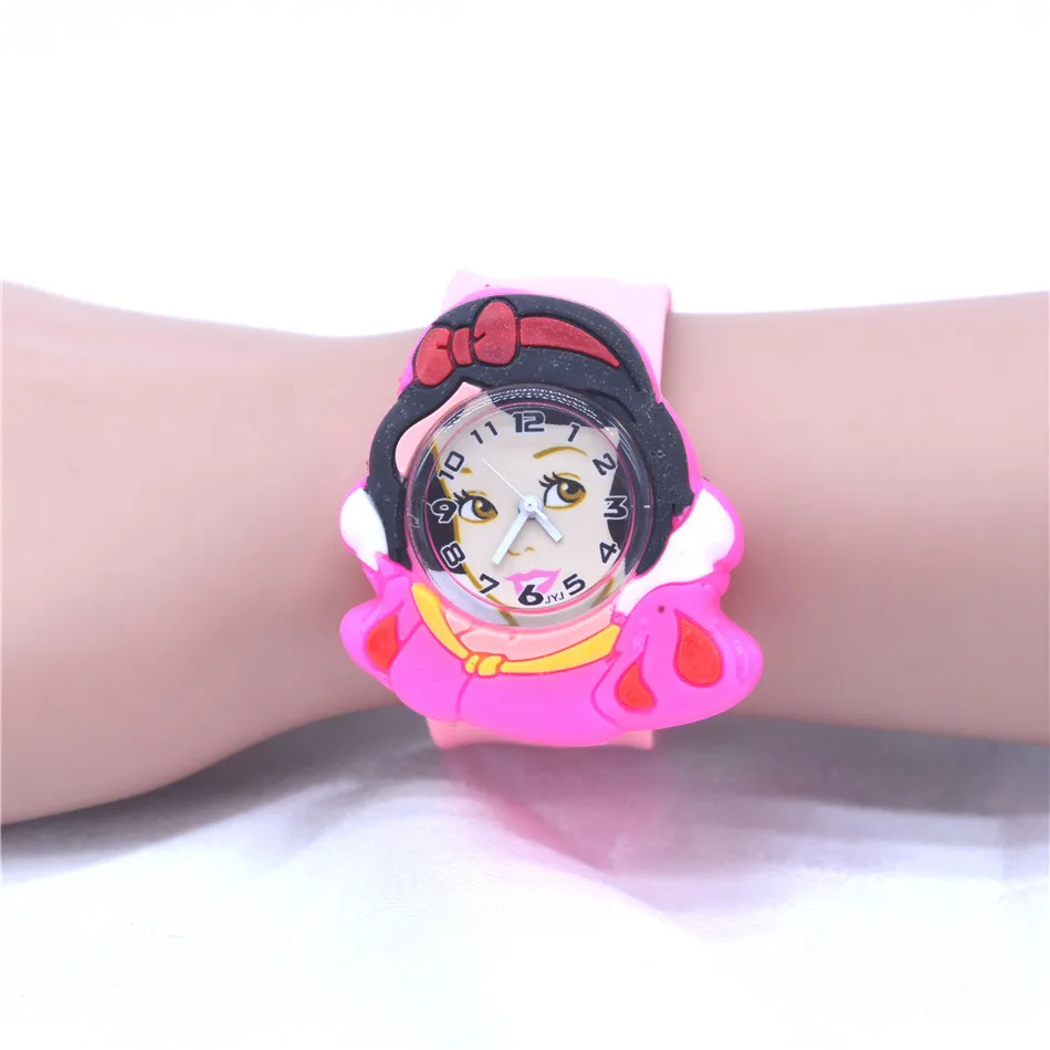 New Silicone Candy Infant Watch Girls Clock Fashion Kids Watches Children Wristwatch Cartoon Quartz Watch - Цвет: Princess Watch