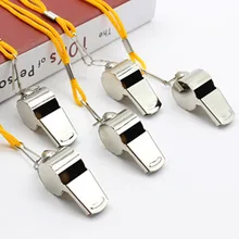 Рефери свисток Металлический Свисток из нержавеющей стали свисток спортивные принадлежности со шнурком