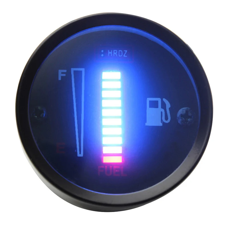 Medidor de nivel de combustible Universal para coche y motocicleta, 2 ,  52mm, 12V, LED electrónico, ultradelgado, medidor de bencina automático -  AliExpress
