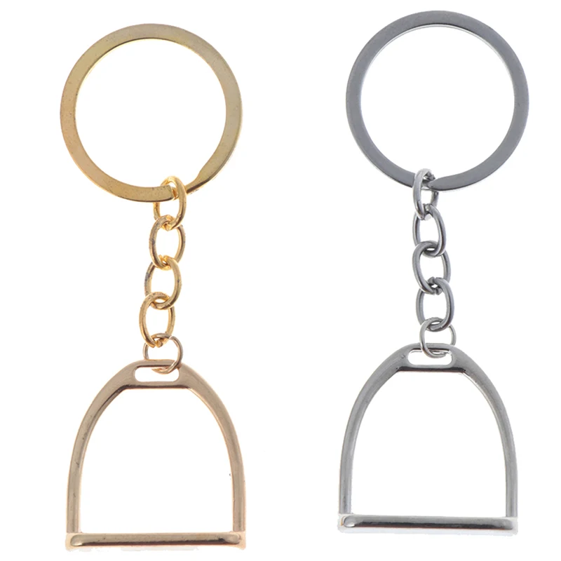1Pcs Simple Elegant Design Western Stirrup Keychain Key Ring Hanger Tool For Men Women Bag Decoration Equestrian Equine Horse|Horse Care Products| - AliExpress