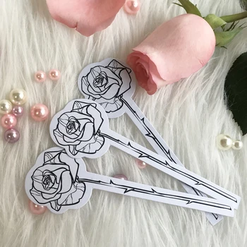 

200PCS Fashionable Flower Shape Perfume Blotter Tester Cards Strips