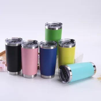 

ZOOOBE 20oz Double Wall Stainless Steel Tumbler Travel Car Mug Vacuum Flasks Insulated Thermos Keep cold Powder coating tumblers