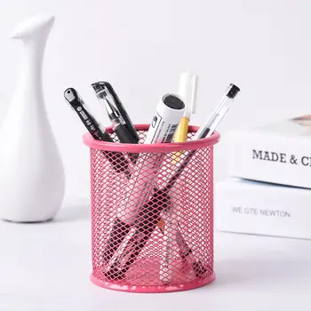 

Large Capacity Desk Pen Holder Pencil Makeup Storage Box Desktop Organizer Mesh Pen Barrel Stand Case School Office Stationery