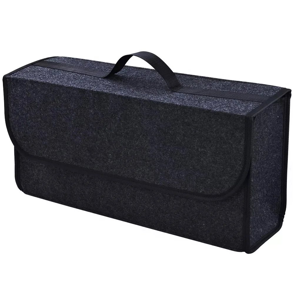 Car Trunk Organizer Car Soft Felt Storage Box Cargo Container Box Trunk Bag  Stowing Tidying Holder Multi-Pocket