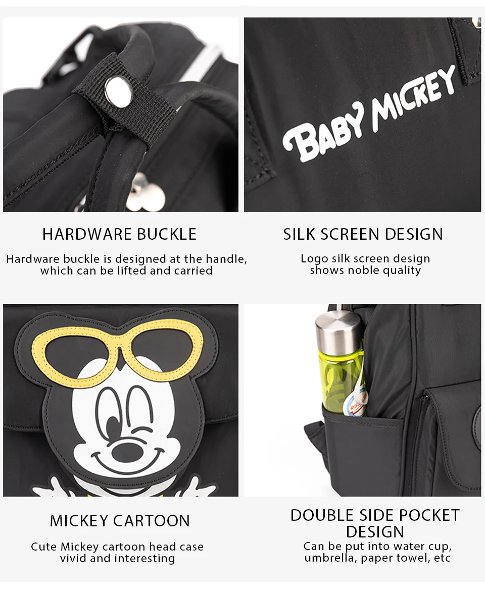 Trendy Mommy Disney Mickey Minnie Mouse Nursing Backpack Diaper Bags