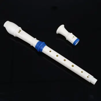 

Musical Plastic Music 8 Holes Soprano Descant Recorder with Cleaning Stick