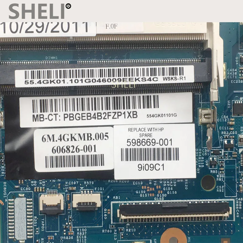 Материнская плата SHELI для HP 4520s 4720s 488.4gk06. 041 598669 001|Материнские платы| |