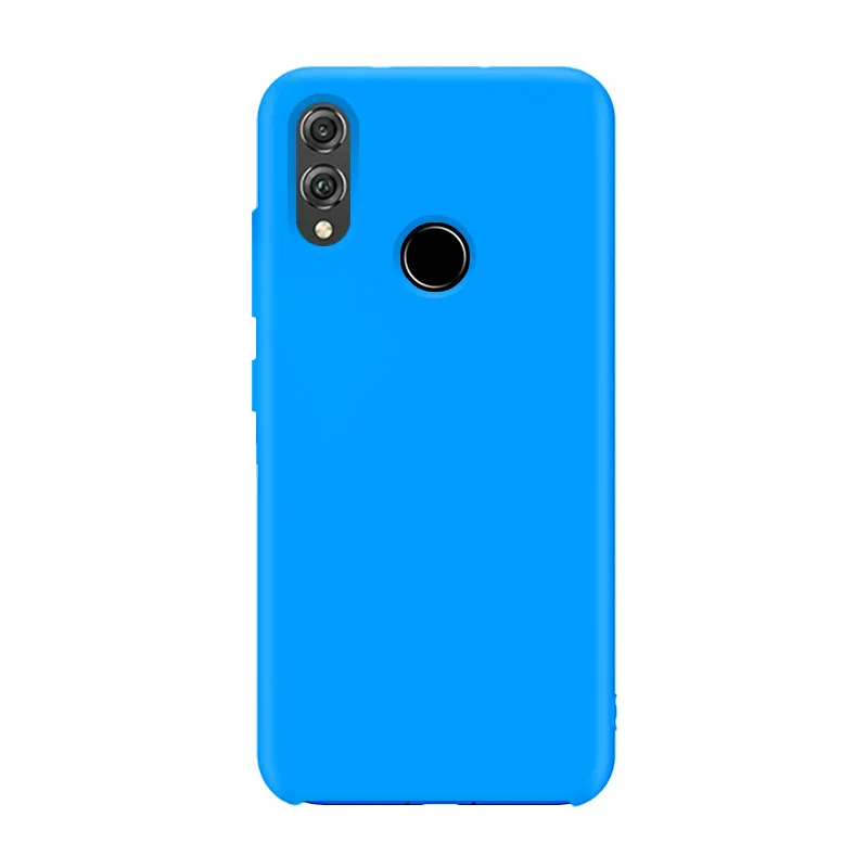 Синий Чехол для Honor 8x, высококачественный мягкий силиконовый защитный чехол для HUAWEI Honor 10 Lite, чехол для телефона - Цвет: Синий