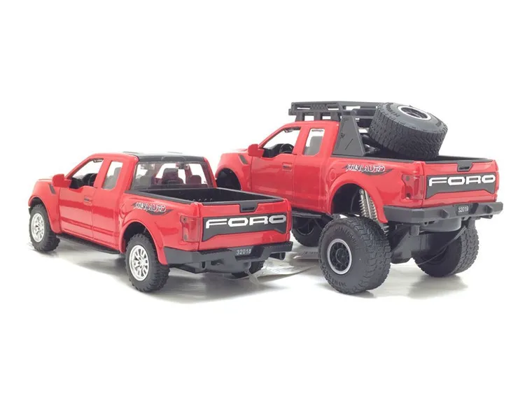 New Style Ford Raptor F150 Pickup Model Metal Car Toy Car Model Monster Truck