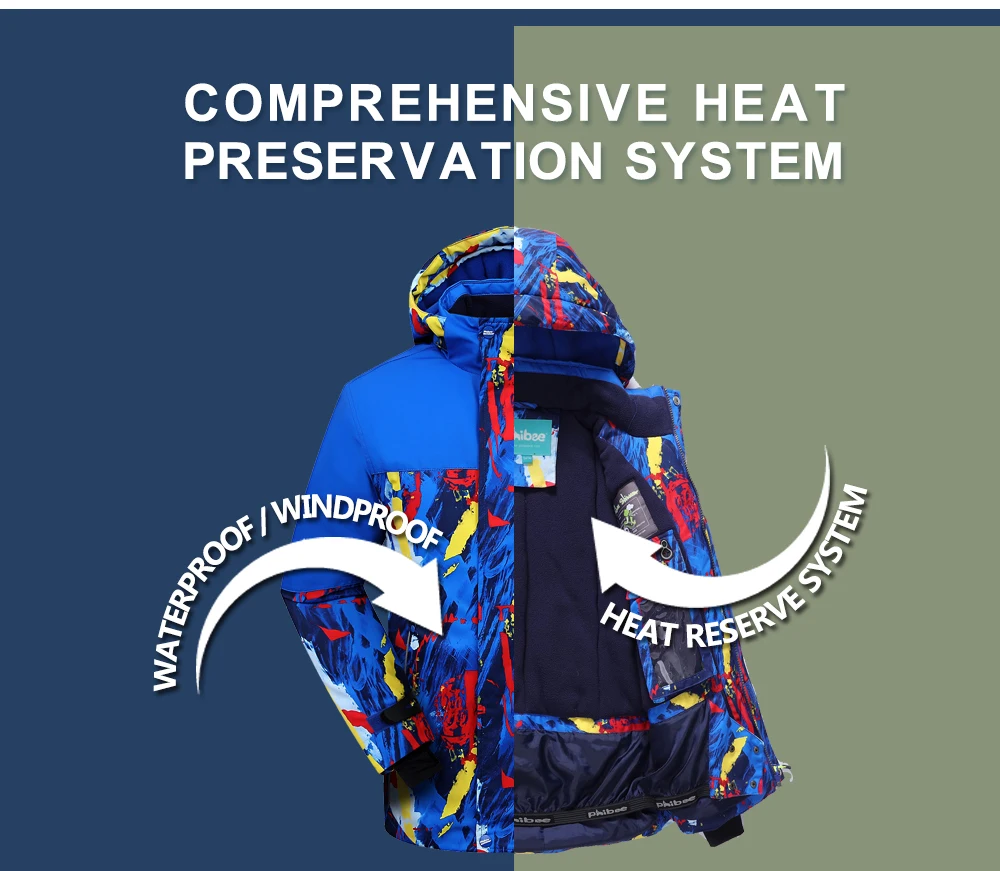 jacket warm ski winter snow for men