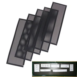 Support universel de châssis de carte mère, 5 pièces, plaque arrière de protection en PVC, filtre anti poussière pour châssis d'ordinateur 