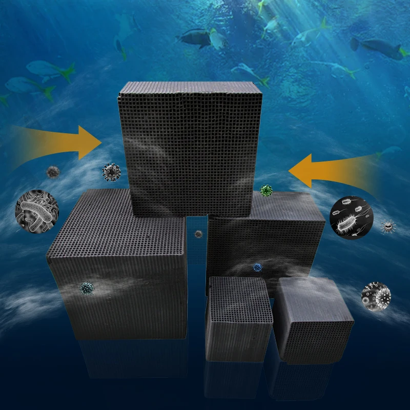 

Dozzlor Activated Carbon Nano Water Purification Cube Ecological Aquarium Water Purification Filter Tank