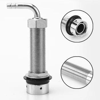 

92.5mm Brass Elbow Shank Beer Tap Extend Tube Pipe G5/8 Draft Beer Faucet Accessories with Diameter 8mm for Beer Homebrew Keg