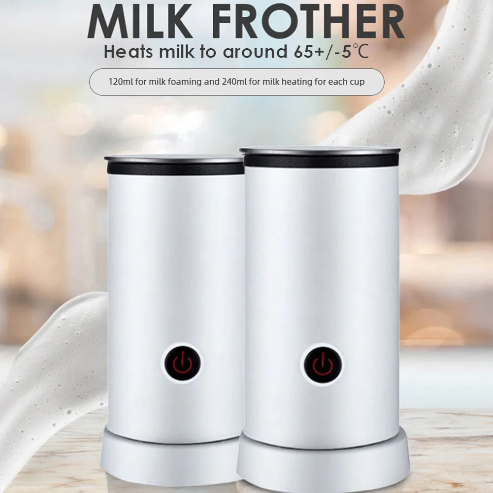  240ml Stainless Steel Electric Milk Frother Foam Maker Coffee Home Kitchen Tool Manual Coffee Grind - 4000518287888
