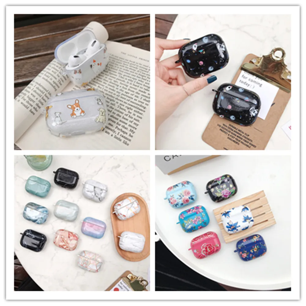 

Earphone Case For Apple Airpods Pro Case Marble silicone protective Cover For Apple AirPods 3 Headphone wireless Charging Box