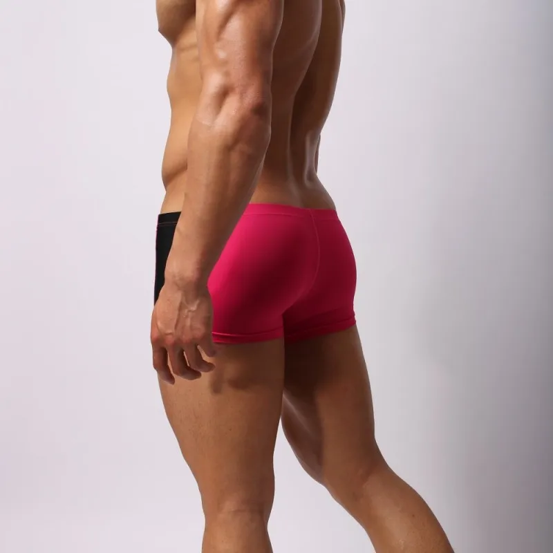 Mens Sexy Boxer Shorts Swimwear Running Boxer Shorts Beach Underwear Trunk Underpants Swim Quick-drying Swimwear Homewear 3