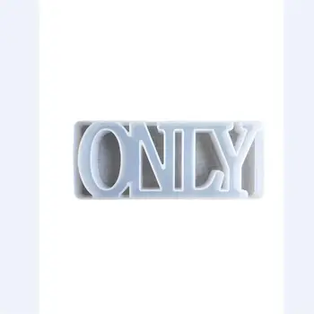 

DIY Crystal Epoxy Mold Heart Shape Handmade Pendant Crafts Letters Shape High Mirror Mould