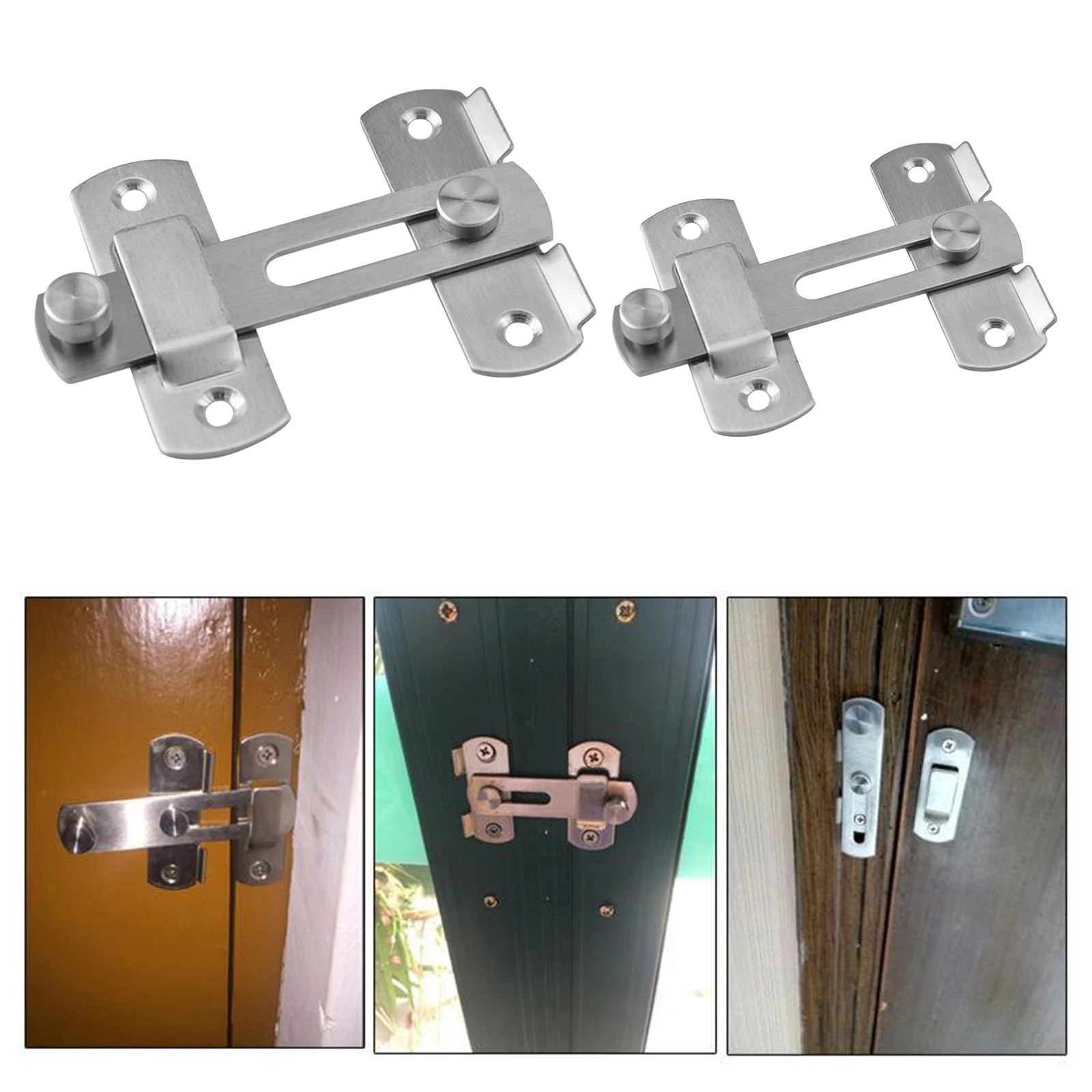 Durable Door Lock Buckle Lock Bolt Lock Safe For Garden Backyard Patio Front Doors Cabinet Latches Aliexpress