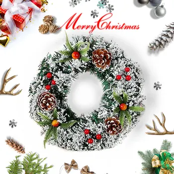 

2020 Christmas Decorations For Home Rattan Festive Party Rattan DIY Wreath Christmas Decoration Garland Xmas Party Drop Ornament