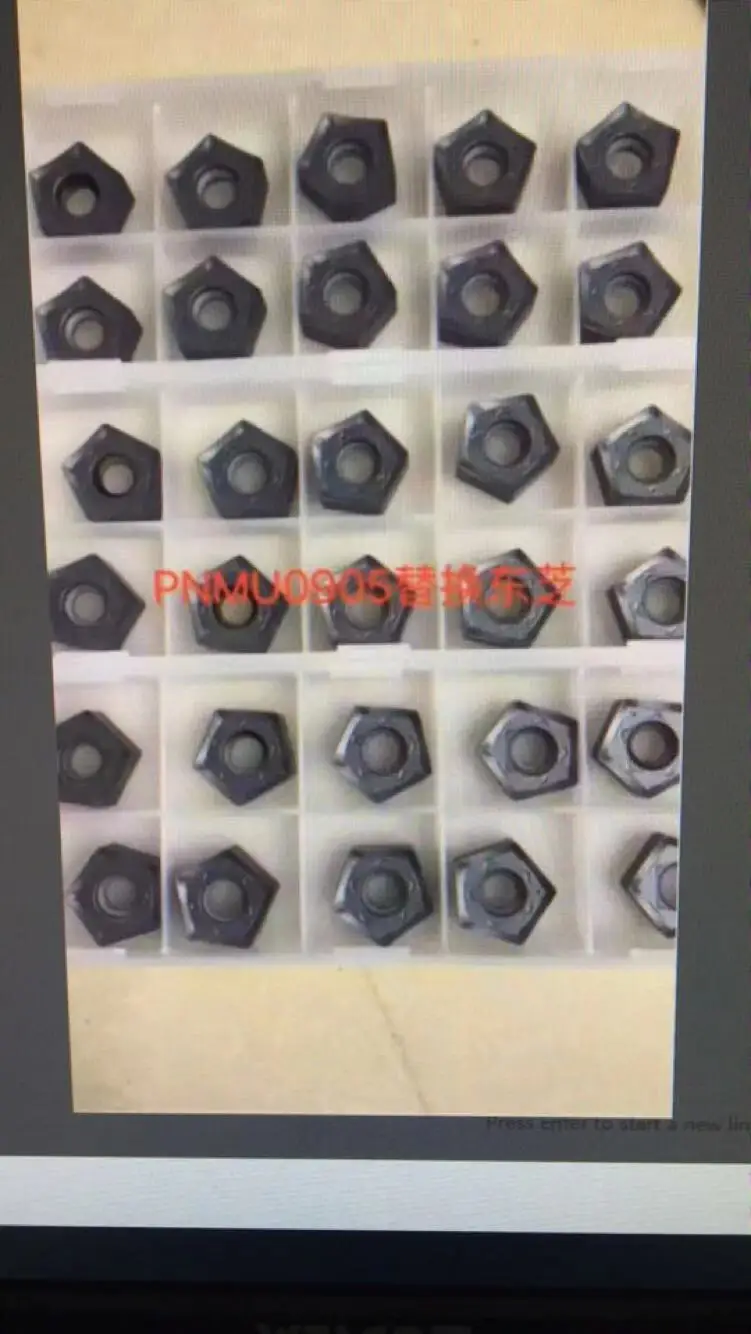 

10PCS milling cutter PNMU0905 high quality carbide insert metal turning tool