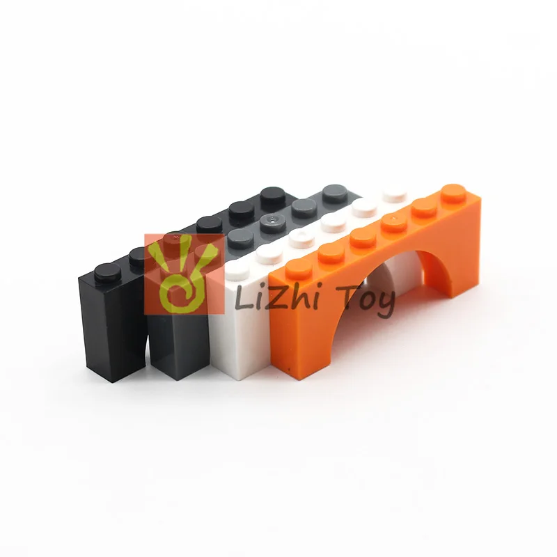 Кубики MOC 3307 кирпичная Арка 1X6X2 DIY просветленные Блоки Кирпичи совместимы с