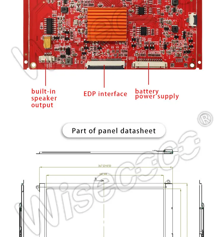 9,7 дюймов 2048x1536 LP097QX1 SPC1 ЖК-дисплей панель HDMI LVDS EDP 51 PIN плата контроллера
