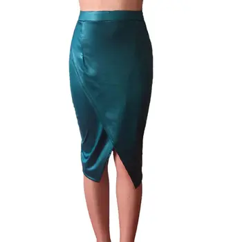 

Sexy Women Pencil Skirt Sexy Package Hip Split Waist Midi Skirt Summer Skirts