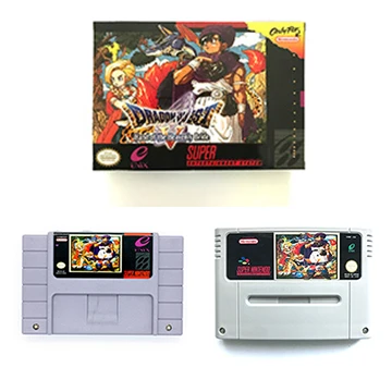 Cartuccia Di Gioco Dragon Quest V Per Videogioco Snes Ntsc Pal