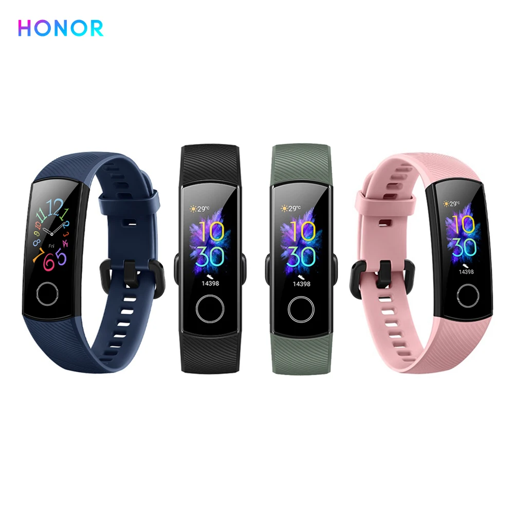 Фитнес-браслет Honor Band 5 с монитором сердечного ритма Bluetooth 0 95 | Электроника