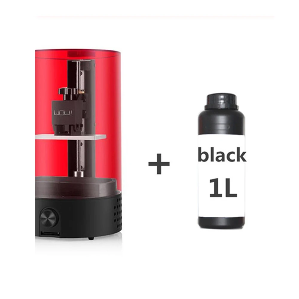 Black and Printer Высокая точность 3d принтер уф смолы Impresora 3d Off-line печать Lcd/Sla настольный 3d принтер - Цвет: Black and Printer