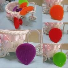 Новое цельнокроеное платье в форме сердца черный мытья головы для удаления Для лица Товары для уборки pad мыть Для лица Мягкий нос Щётка Очищающее пор Уход за кожей