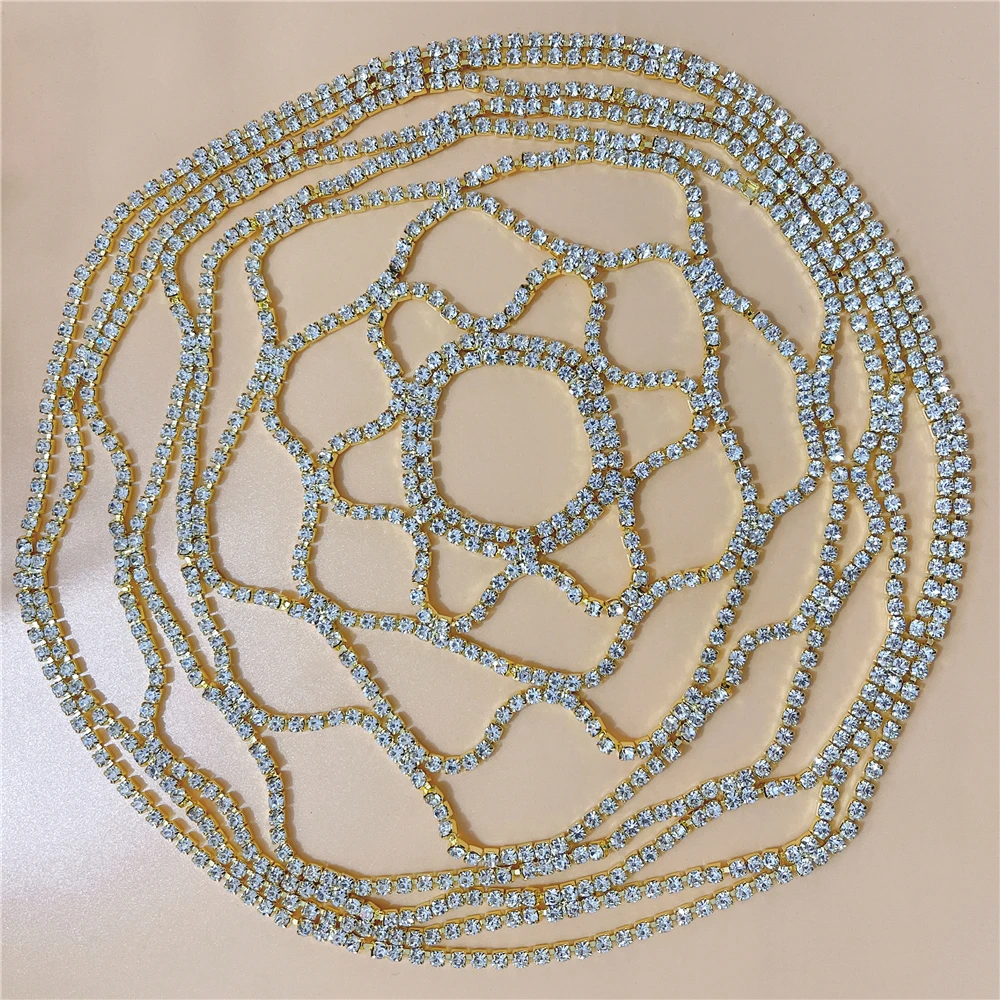 Hollow Rhinestone Mesh Headpiece Wedding Head Chain Jewelry for Women Luxury Crystal Headband Head Cap Hat Hair Accessories jewelry accessories hair accessory hair headdress bridal headwear