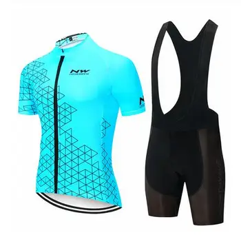 

NW 2020 Summer Cycling Jersey Short Sleeve Set Bike Bicycle Clothing ropa Ciclismo uniformes Cycle Clothes Maillot Bib Shorts