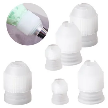 

10pcs Coupler Adaptor Decorating Mouth Converter Icing Piping Nozzle Bag Butter Cream Decorating Head Cake Flower Pastry Tool