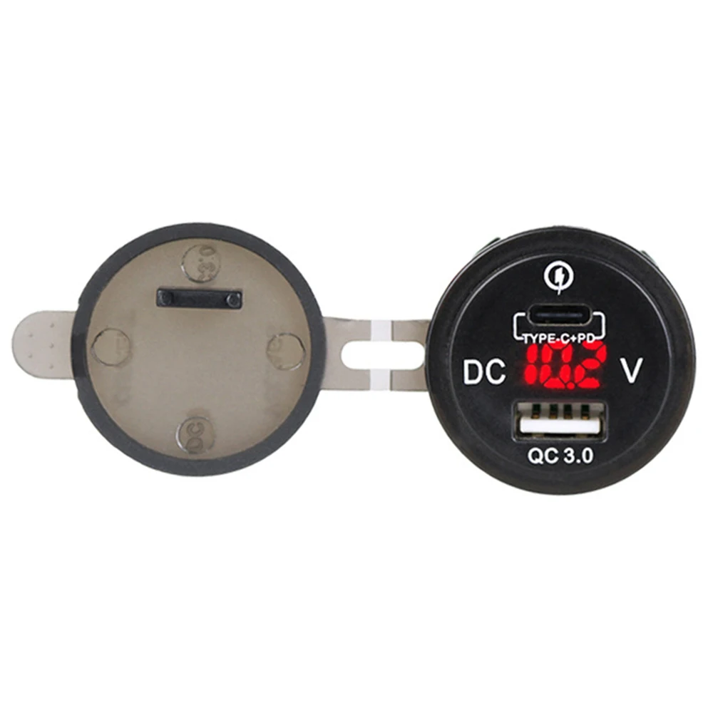 Автомобильное зарядное устройство водонепроницаемый 12 В 24 Тип C PD QC 3 0 USB