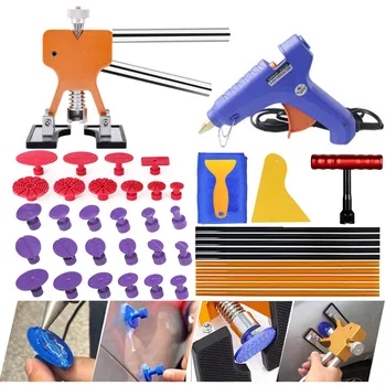 

APDR tools Professional Dent Repair Lifter Car Body Dent Removal Kit Glue Gun and Sticks Paintless Dent Repair T-bar Puller