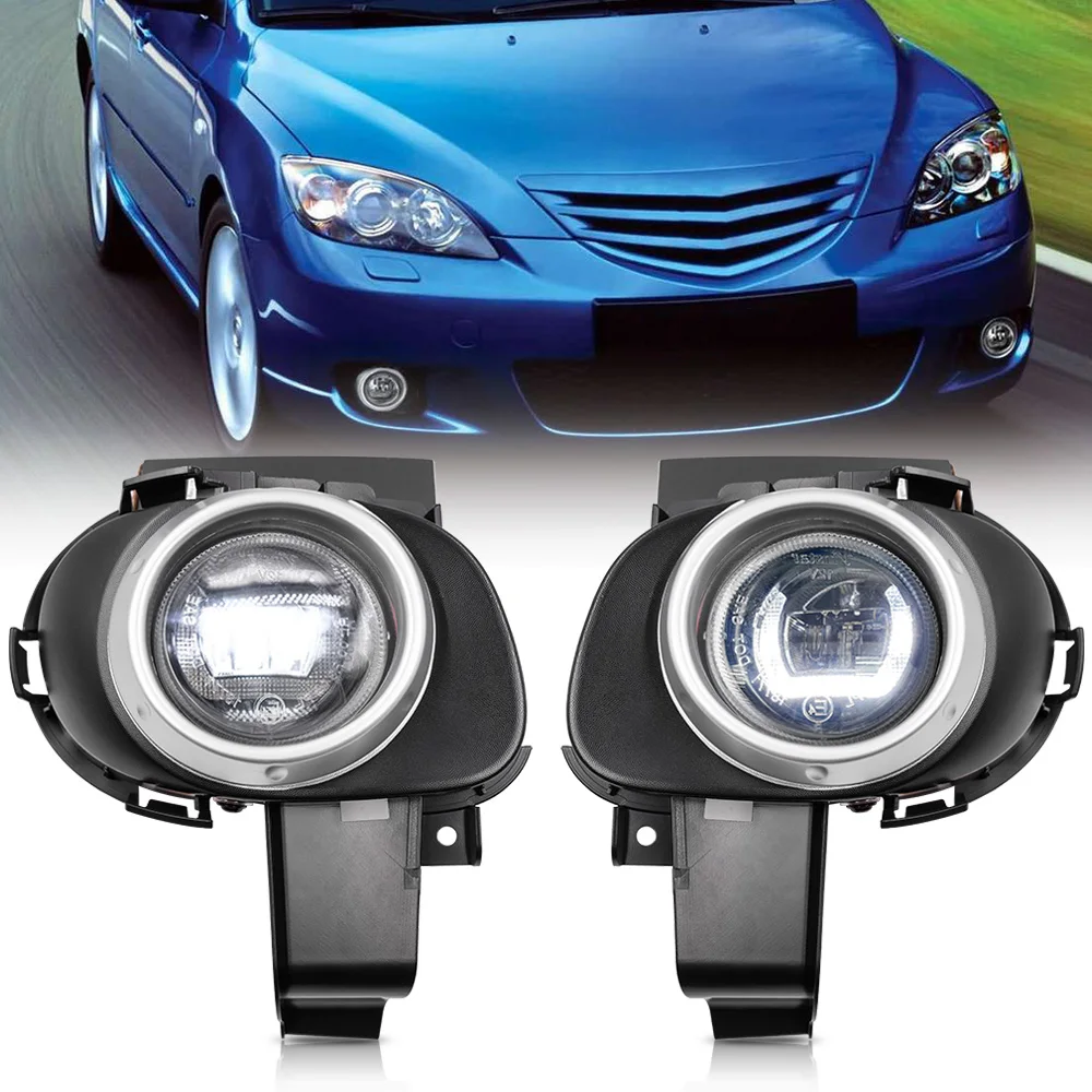 Для Mazda3 2004-2009 Светодиодные ДХО дневные ходовые светильник Противотуманные фары