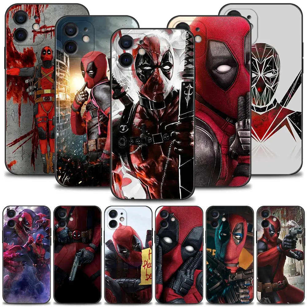Чехол для телефона Apple iPhone 13 12 11 Pro Max Mini 7 8 6 6S Plus XS XR X SE 2020 чехол Marvel Дэдпул |