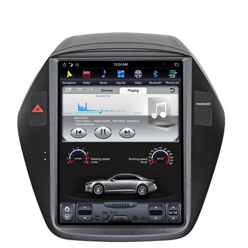 Top NAVITOPIA 10.4inch Vertical Screen Tesla Android 7.1 Car GPS Navigation for Hyundai Tucson IX35 2010 2011-2013 Car DVD Player 2
