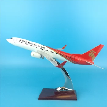 

30cm Shenzhen Airlines Boeing 737 Resin Airplane Model China Shenzhen Airlines B737 Airways Aviation Aircraft Model Collection