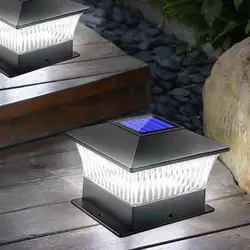 Plafonnier LED solaire avec capteur de lumière, imperméable conforme à la norme IP65, luminaire de paysage, idéal pour une clôture ou un pont 