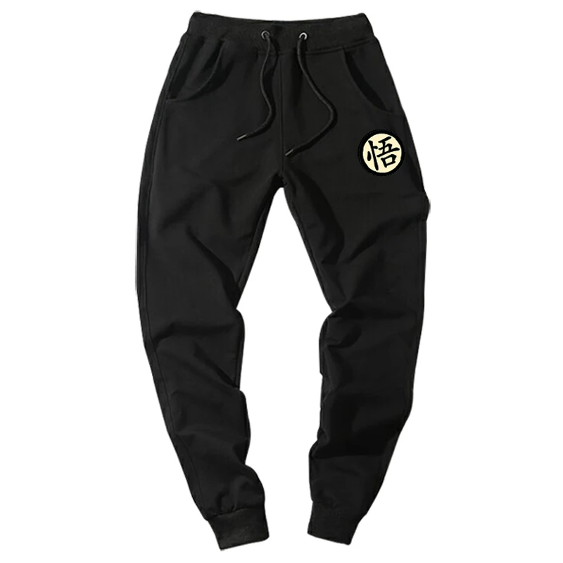 Мужские спортивные штаны размера плюс, черные брюки, Pantalon, повседневные, Забавный принт, драконий жемчуг, Гоку, Мужские штаны, хлопок, осень, зима, серые