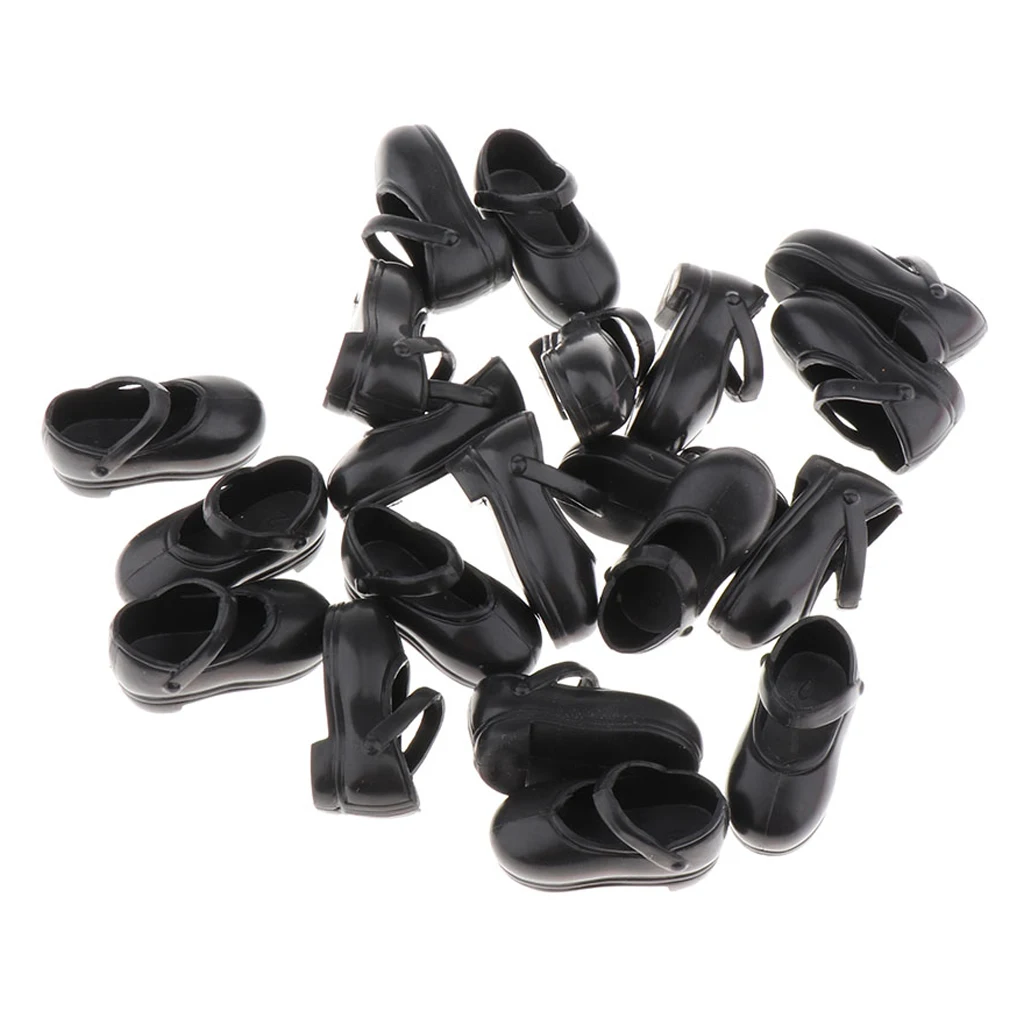 10 Pairs 1/6 BJD Shoes Sneakers Outfits for 12inch Blythe Licca Azone for DOD Dollfie Ball Jointed Doll Clothing
