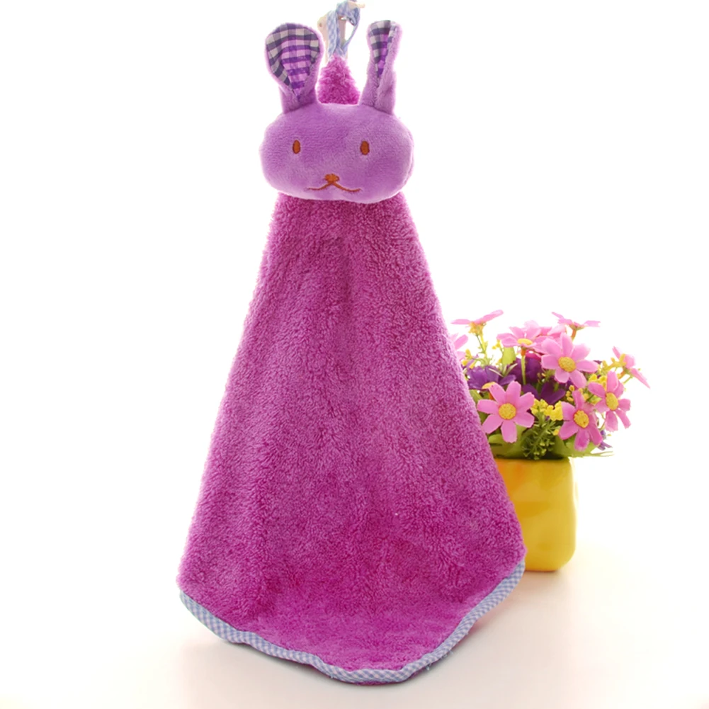 Pink 34x30cm Полотенце для рук, хлопковое милое полотенце для лица, мягкое впитывающее полотенце из микрофибры, рождественское детское полотенце для рук - Цвет: Pink 34x30cm