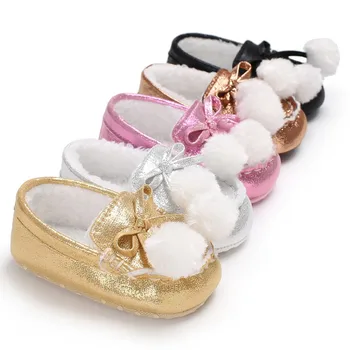 

Baby Girl First Walkers PU Suede Leather Newborn Baby Shoes Moccasins Soft Soled Non-slip Footwear For 0-18 Month