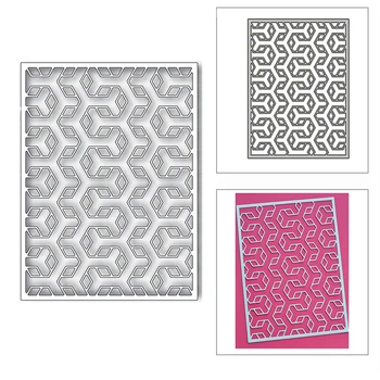 

New Maze Rectangle Frame Background 2020 Metal Cutting Dies for DIY Scrapbooking Paper and Card Making Embossing Craft No Stamps